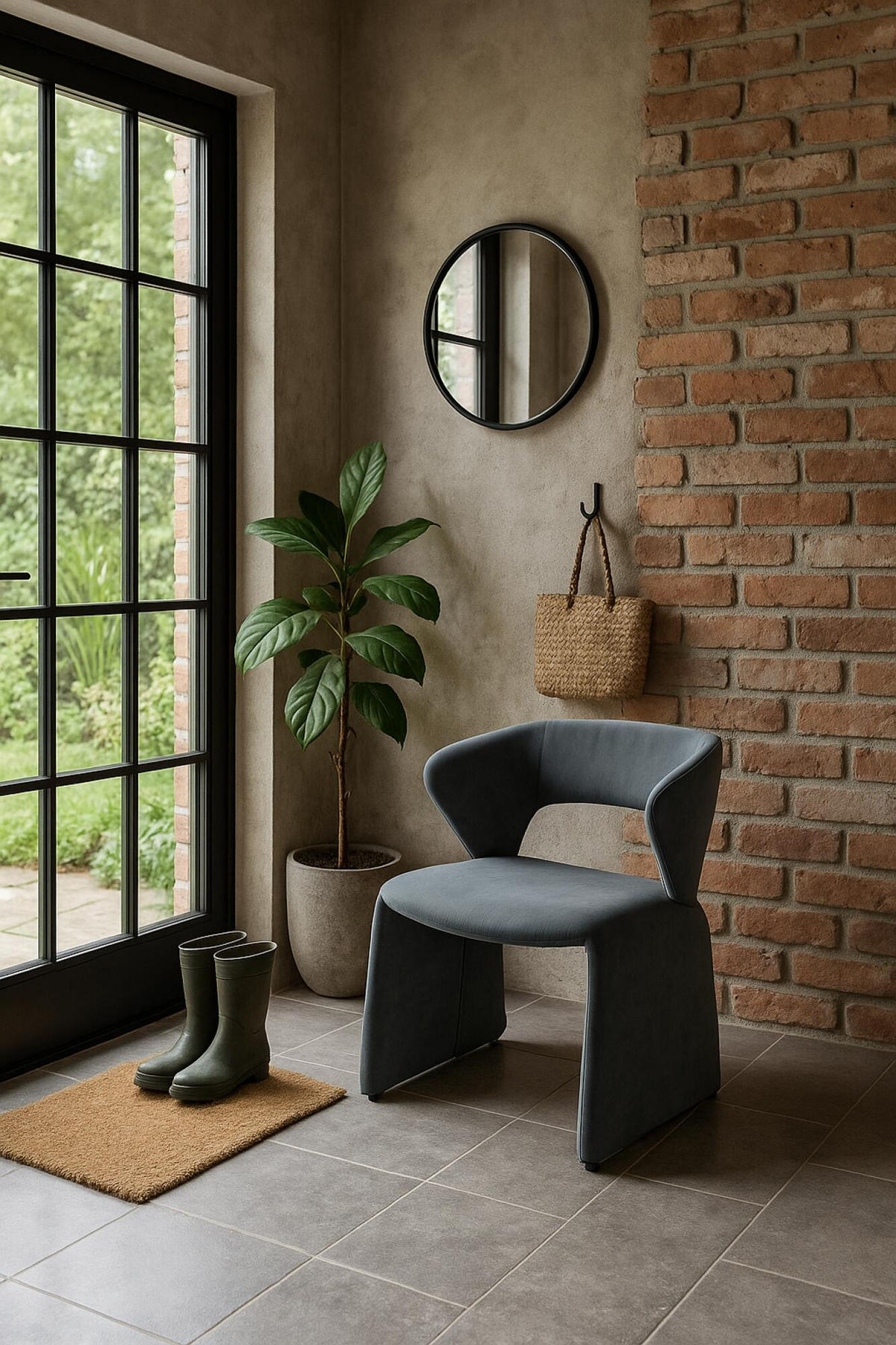 SESSEL NUA Grau 66x65x78 cm - Grau, Textil (66/78/65cm) - FURNLUX