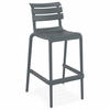 BARHOCKER grau 53x105x55cm - Anthrazit/Grau, Kunststoff (53/105/55cm) - AlterEgo