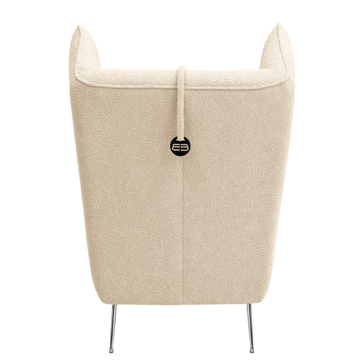 SESSEL - Chromfarben/Beige, Textil/Metall (80/112/92cm) - home24