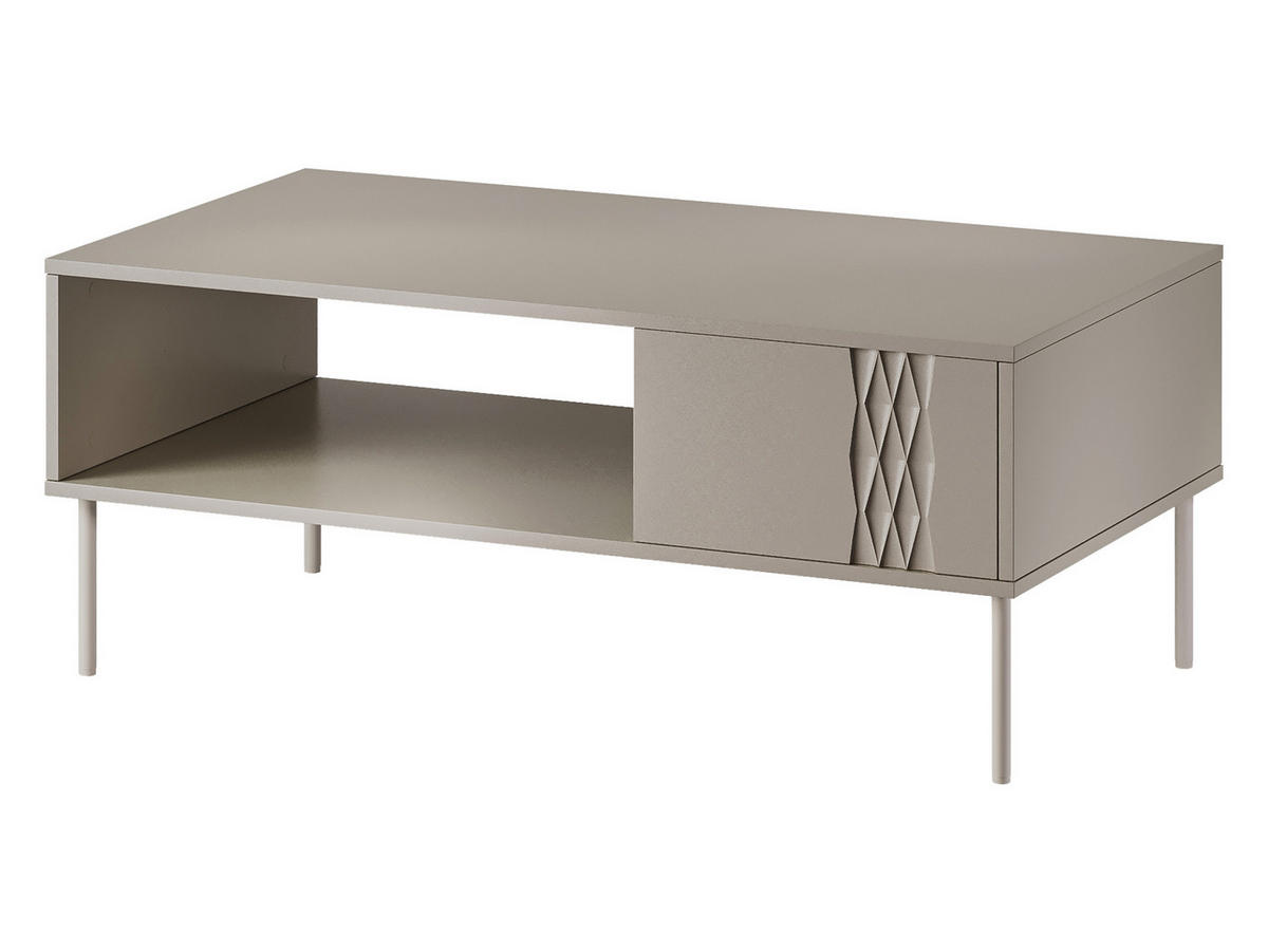 COUCHTISCH Tresse - Beige, Holzwerkstoff/Metall (60/110/40cm) - MIRJAN24