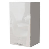 KÜCHENHÄNGESCHRANK Essen W2/40 Weiß Hochglanz / Weiß Matt 40 / 32,5 / 72cm - Weiß Hochglanz/Weiß, Holz/Holzwerkstoff (40/72/32.5cm) - Feldmann-Wohnen