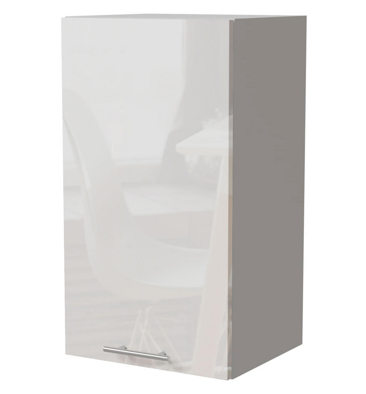 KÜCHENHÄNGESCHRANK Essen W2/40 Weiß Hochglanz / Weiß Matt 40 / 32,5 / 72cm - Weiß Hochglanz/Weiß, Holz/Holzwerkstoff (40/72/32.5cm) - Feldmann-Wohnen