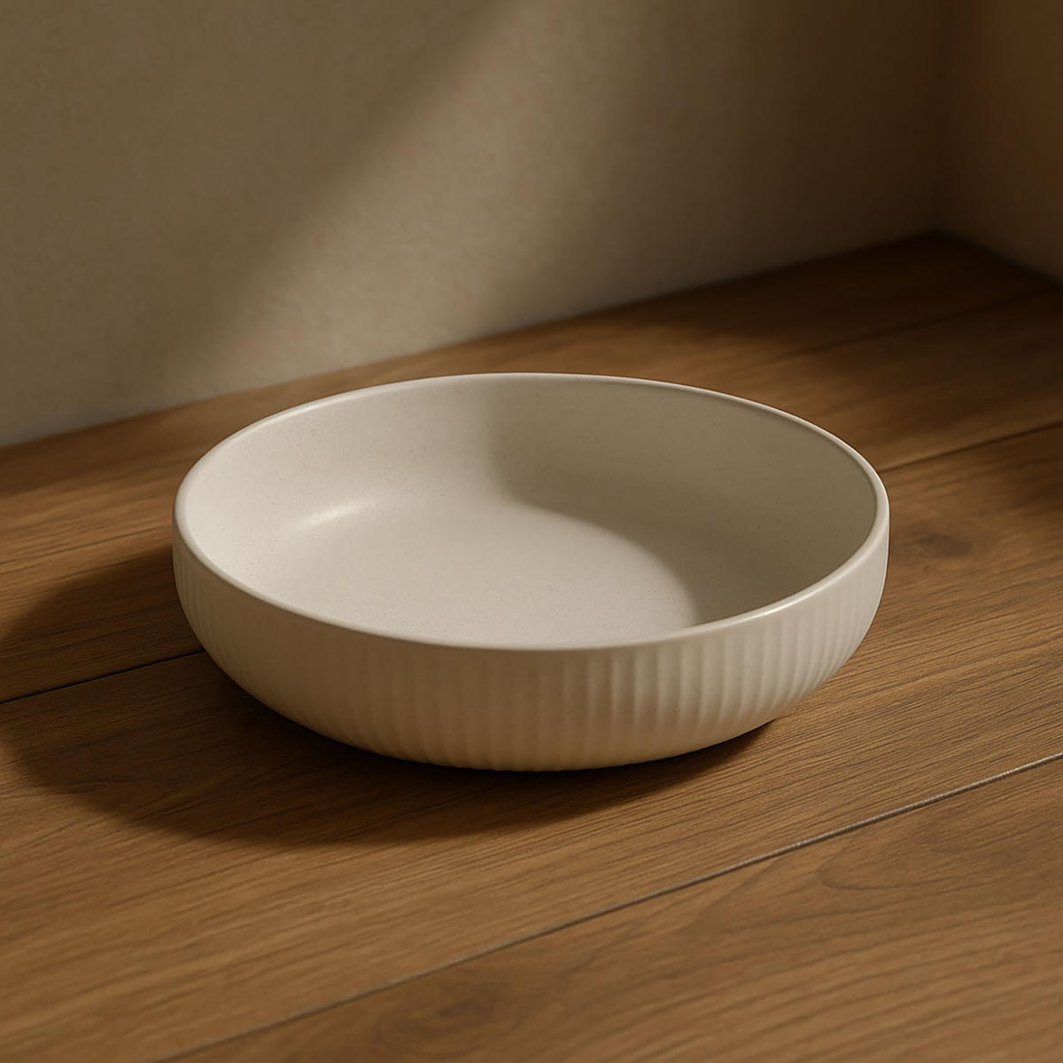 TELLER aus Steingut Grau 22/22/5 cm - Grau, Keramik (22cm) - Siaki