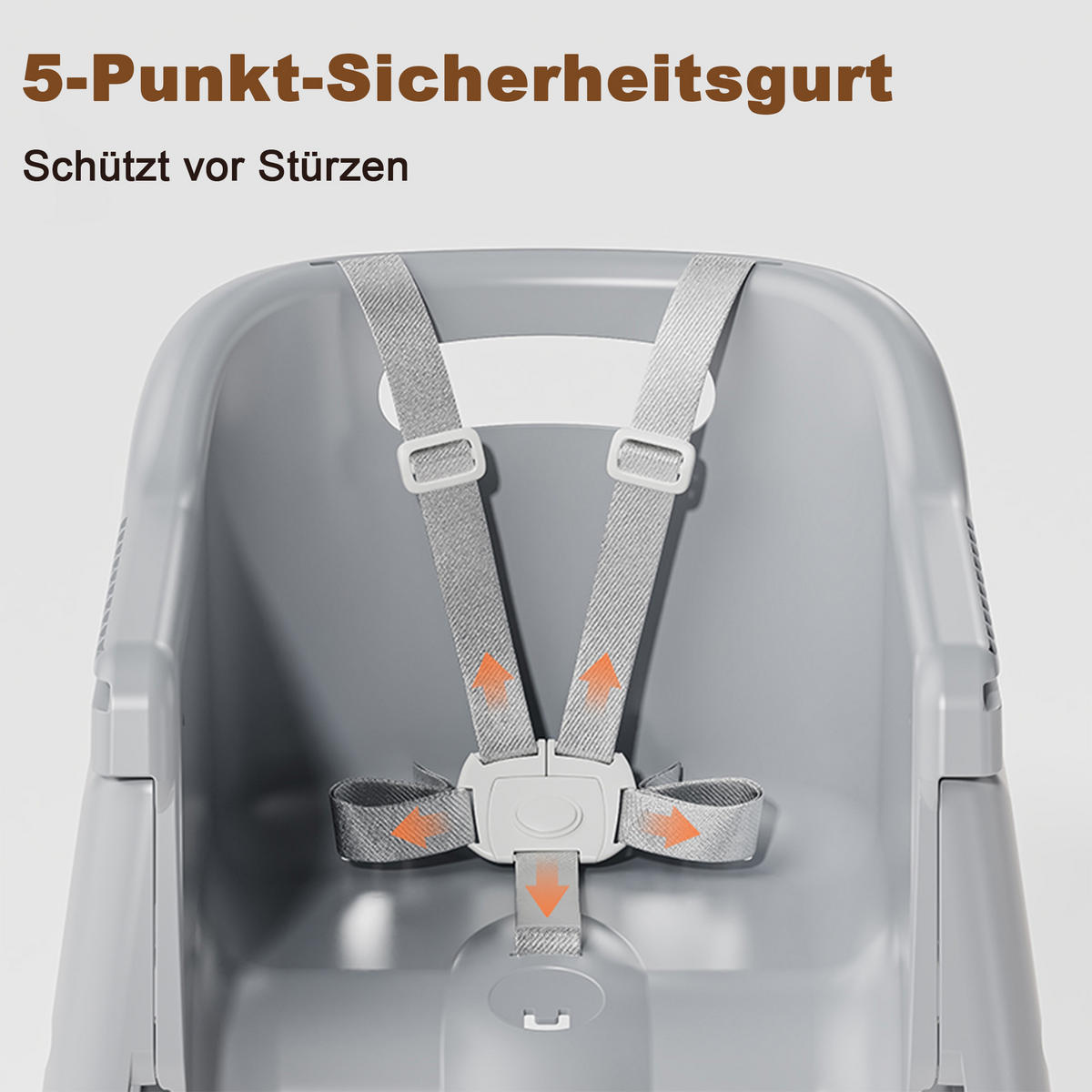 HOCHSTUHL DE-36243 5-Punkt-Gurten Grau - Grau, Kunststoff (76/96/59cm) - ComfortXL