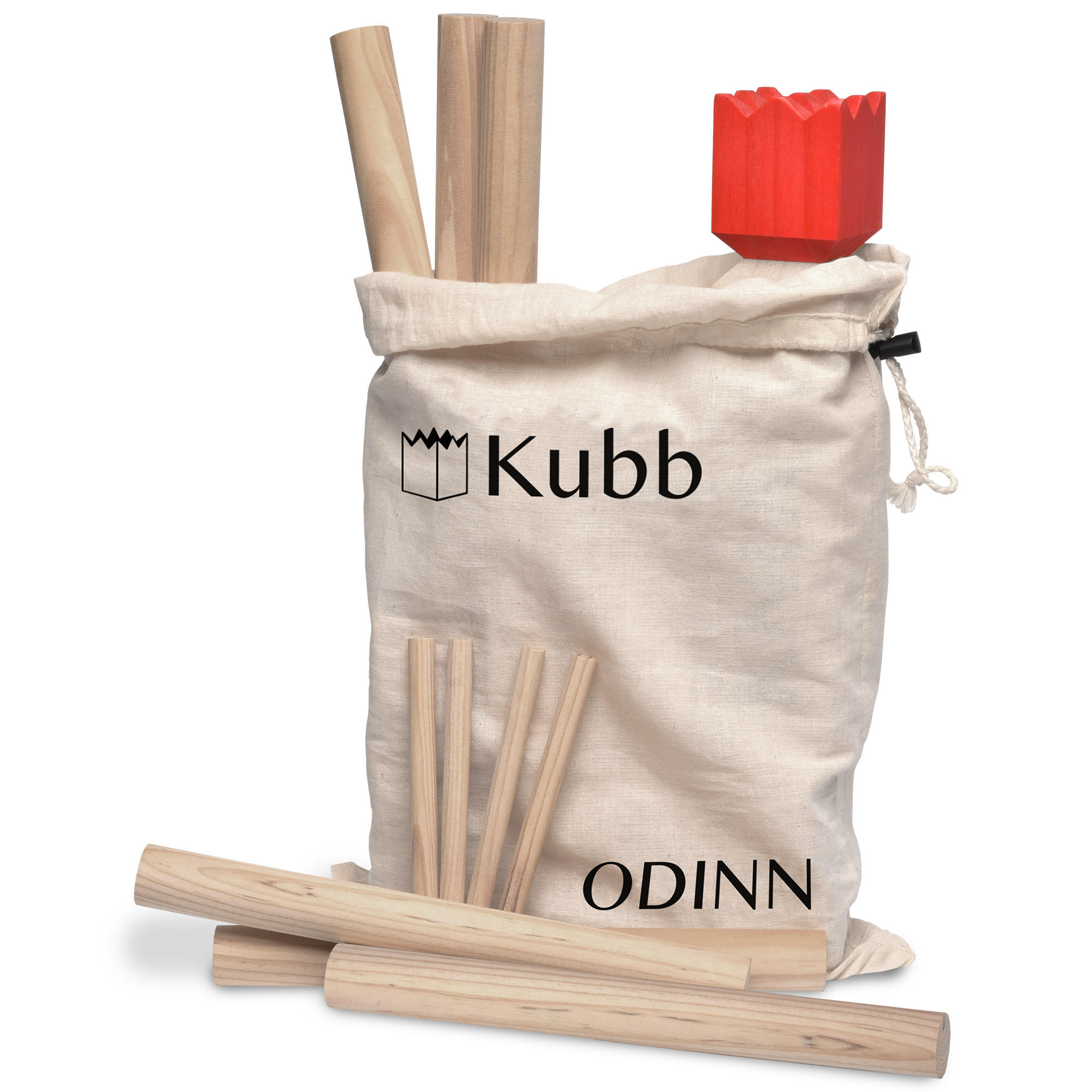 KUBB Odin - Naturfarben, Holz (1/32cm) - Toyfel