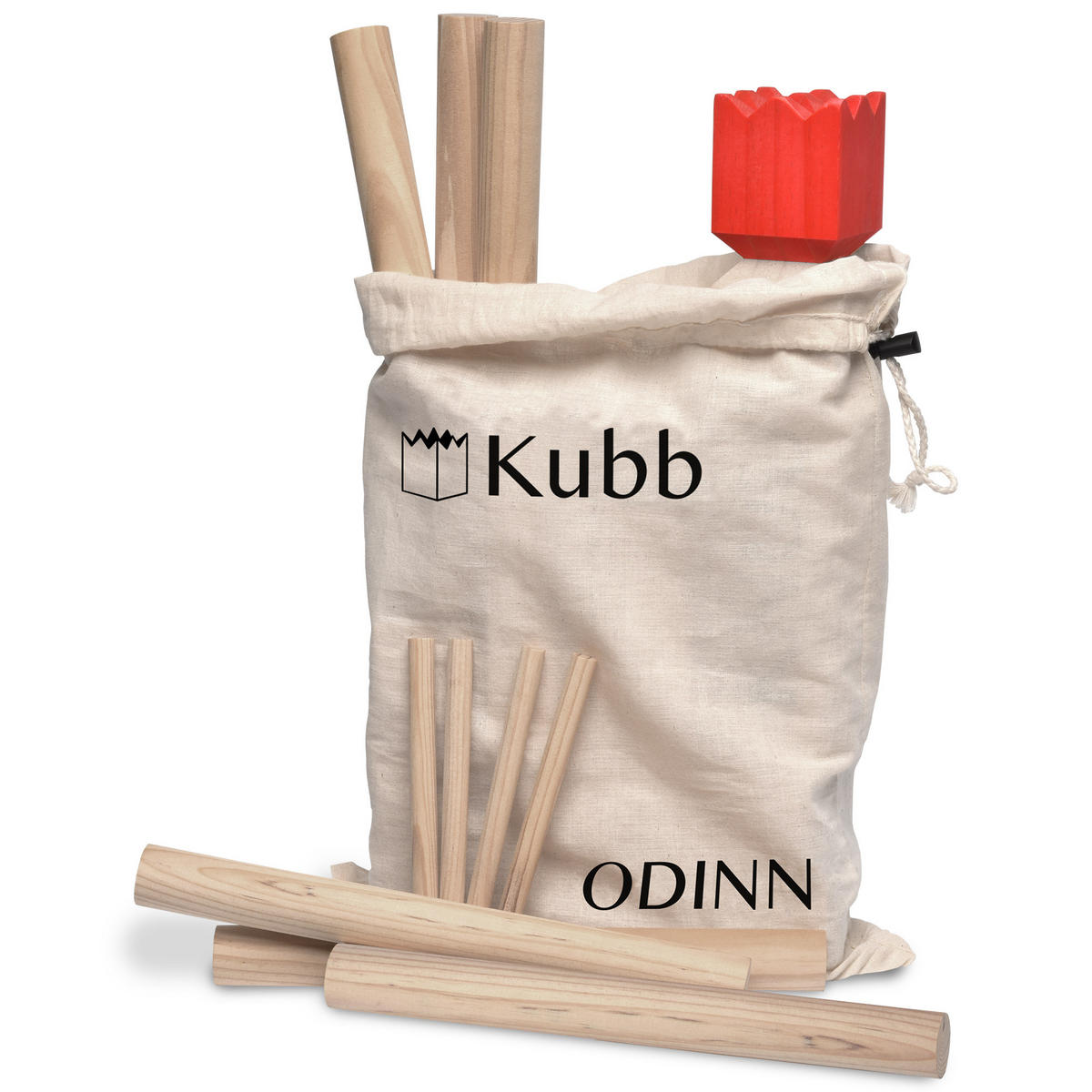 KUBB Odin - Naturfarben, Holz (1/32cm) - Toyfel