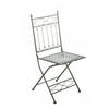 GARTENKLAPPSTUHL Metall Antik-Grün - Grün, Metall (40/95/40cm) - CLP