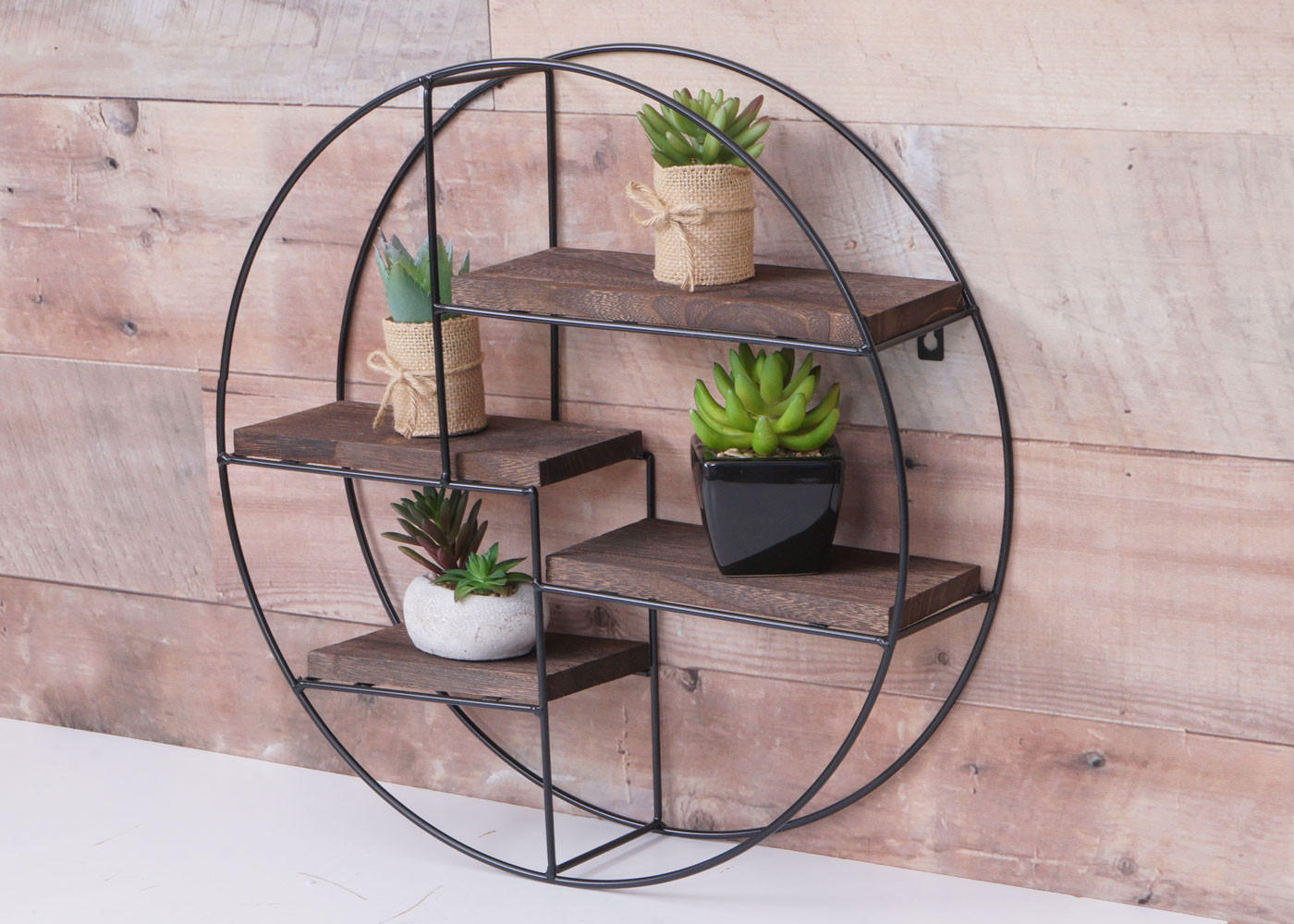 WANDREGAL Dunkelbraun - Dunkelbraun, Holz (45/45/11cm) - MCW