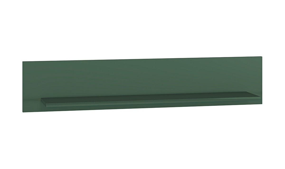 WANDBOARD Forest dunkelgrün 120 / 22 / 23cm - Grün, Holz/Holzwerkstoff (120/23/22cm) - Feldmann-Wohnen