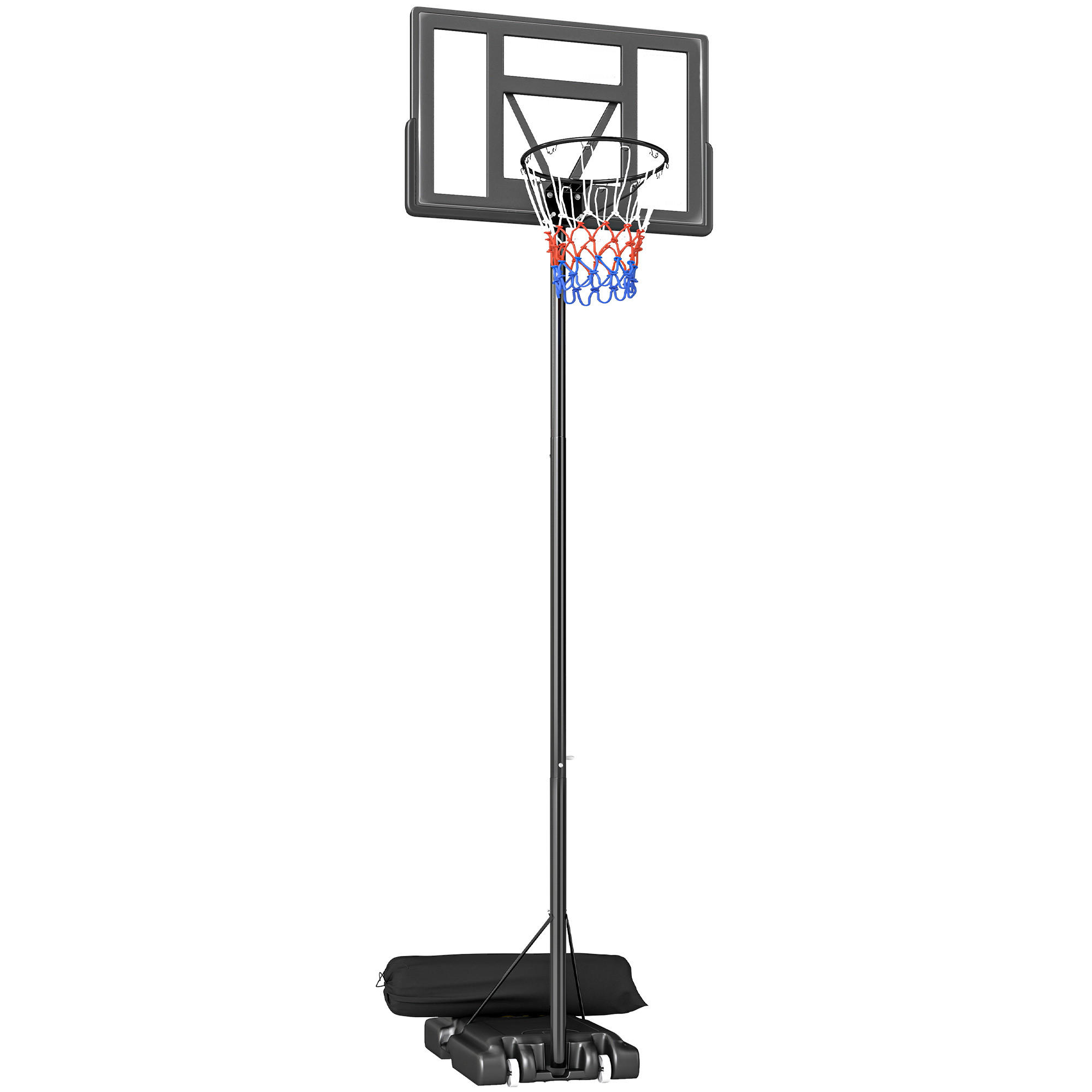 BASKETBALLSTÄNDER Stahl PE Schwarz - Schwarz, Metall (70/110cm) - SPORTNOW