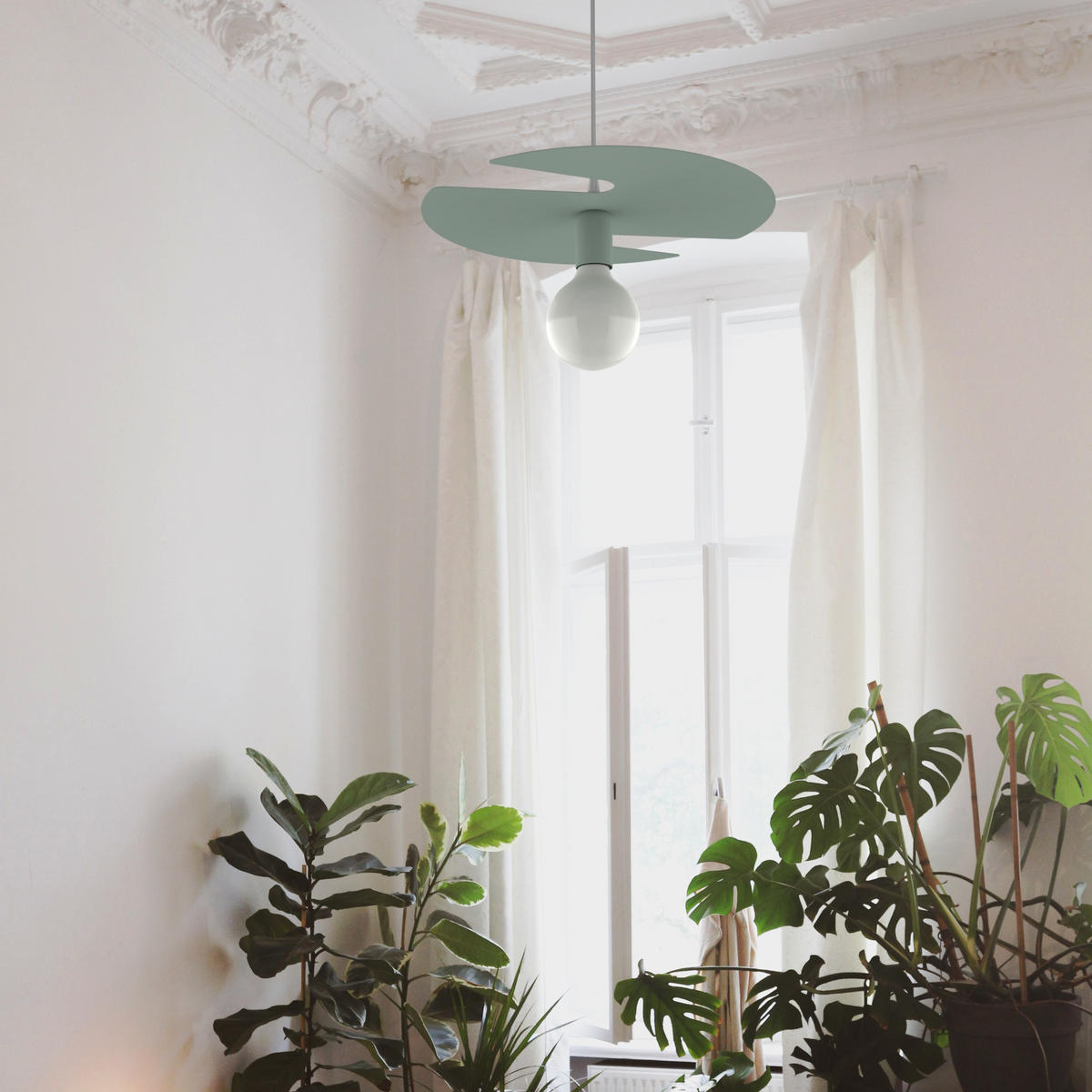 HÄNGELEUCHTE - Silberfarben, Metall (40/40/10cm) - Lumicom