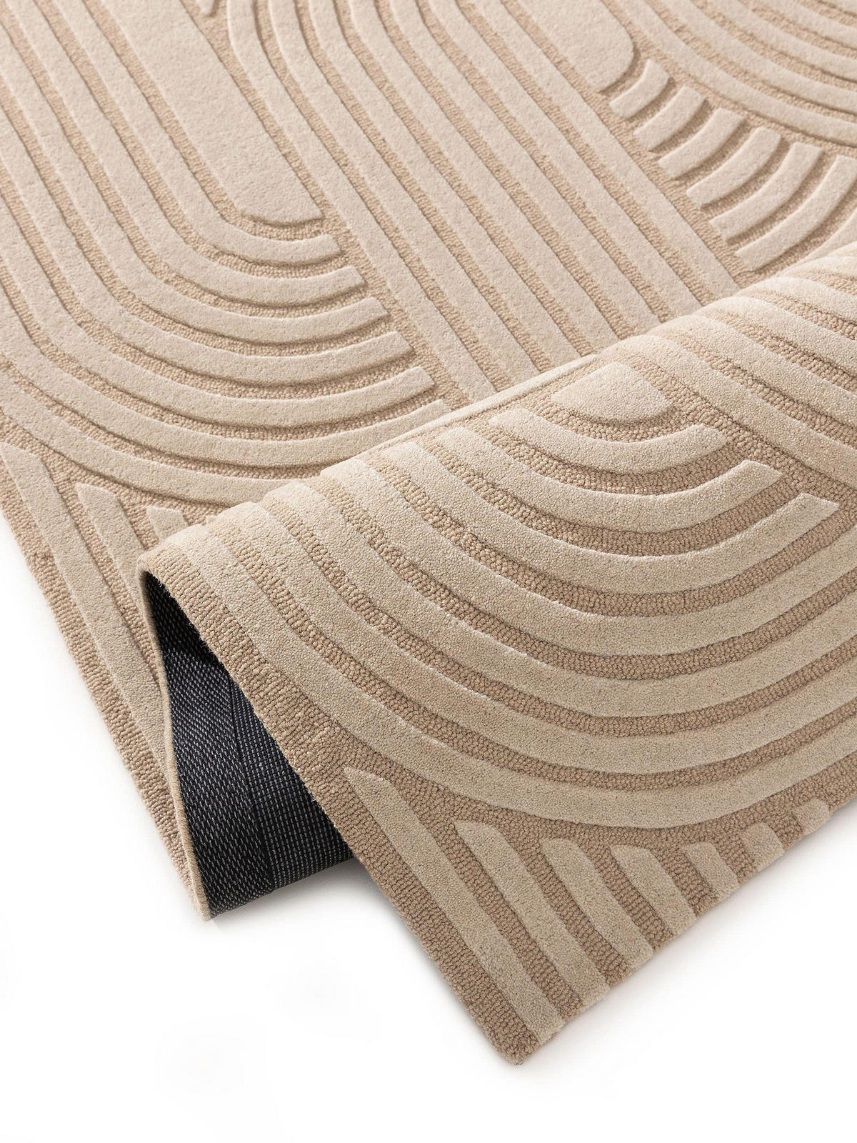WOLLTEPPICH Nuria Beige 160x230 cm - Beige, Textil (160/230cm) - benuta Pure