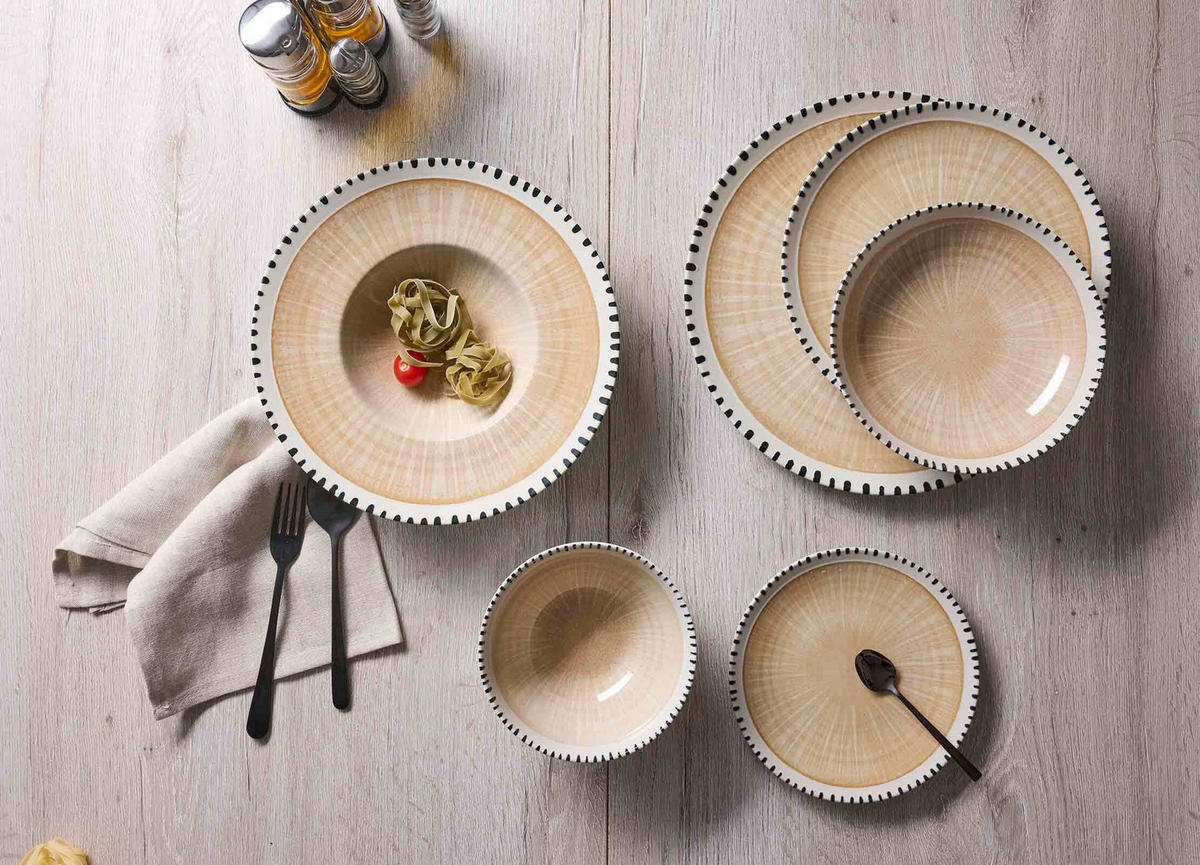 SUPPENTELLER Natura Creme ø 21 cm 6er Set - Creme, Keramik (21cm) - Ritzenhoff Breker