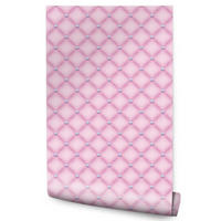 VLIESTAPETE Steppmuster in 3D-Optik – Rosa – 50x1000 cm - Rosa, Papier (50/1000cm) - Muralo