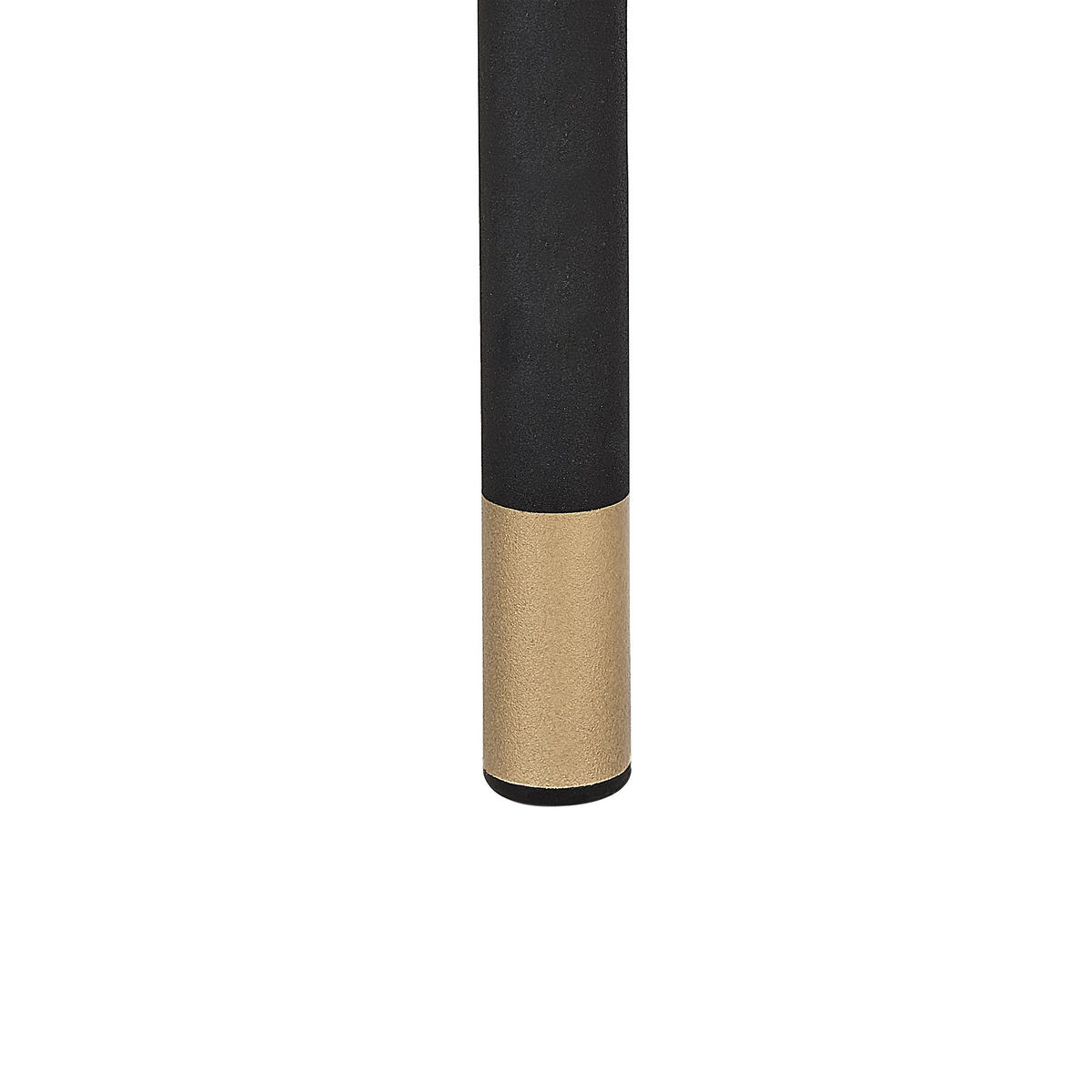 NACHTTISCH weiß/dunkler Holzfarbton Rifle - Dunkelbraun/Schwarz, Holzwerkstoff (45/50/40cm) - Beliani