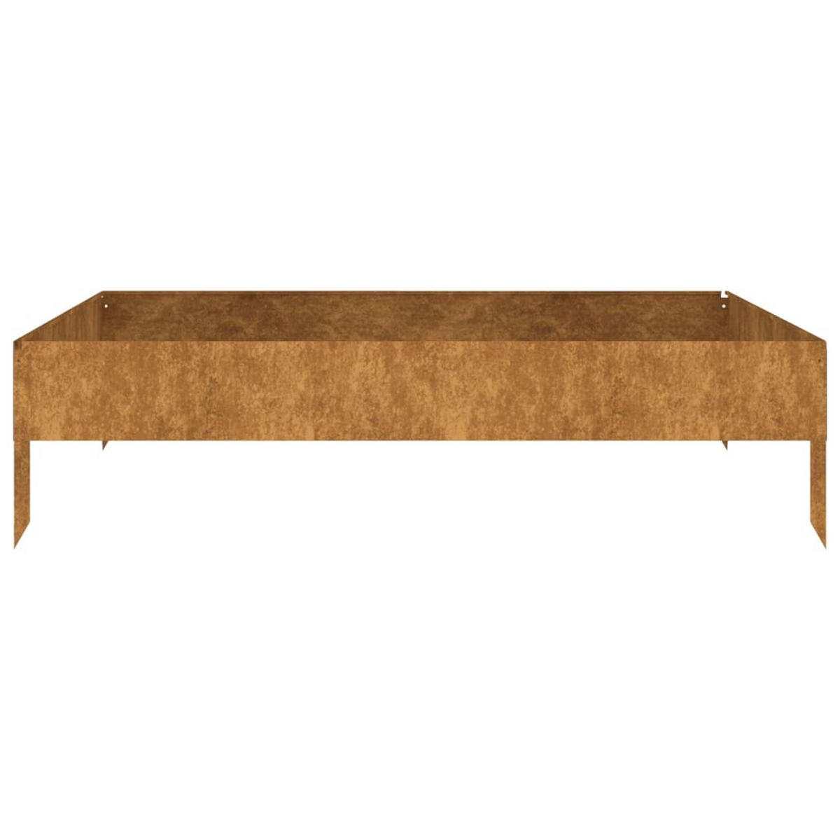 HOCHBEET 100x100x26 cm Cortenstahl - Braun, Metall (100/26/100cm) - furnicato