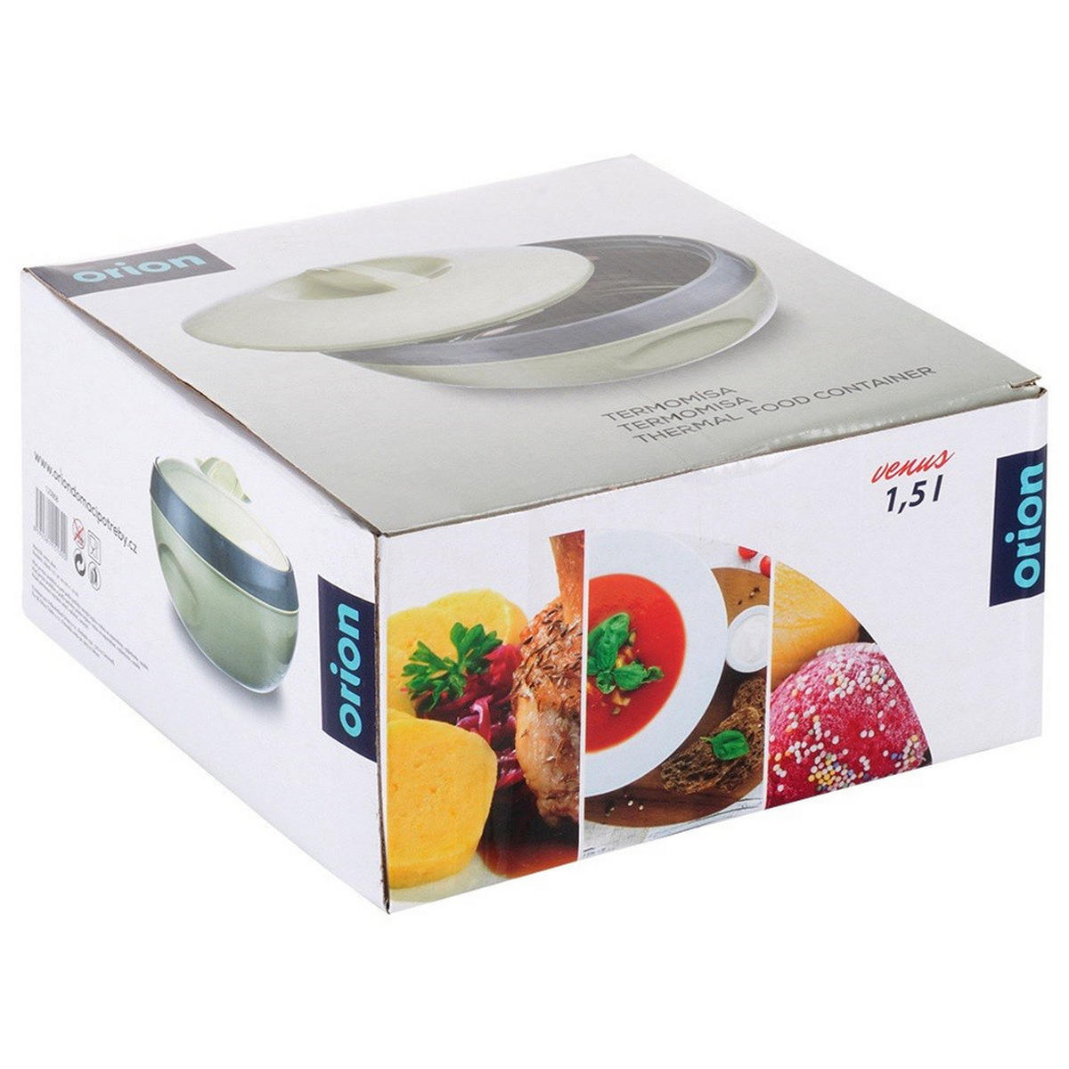 LUNCHTHERMOSKANNE Venus Edelstahl 1,5 l - Grün, Kunststoff (20/12/20cm) - Orion 