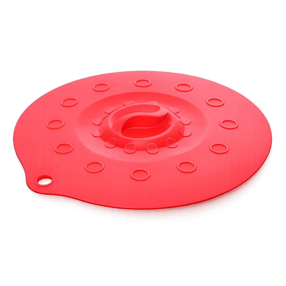 SILIKONDECKEL 29cm „FUNNY KITCHEN“ rot - Rot, Kunststoff (29/29/0.5cm) - Magu Cera