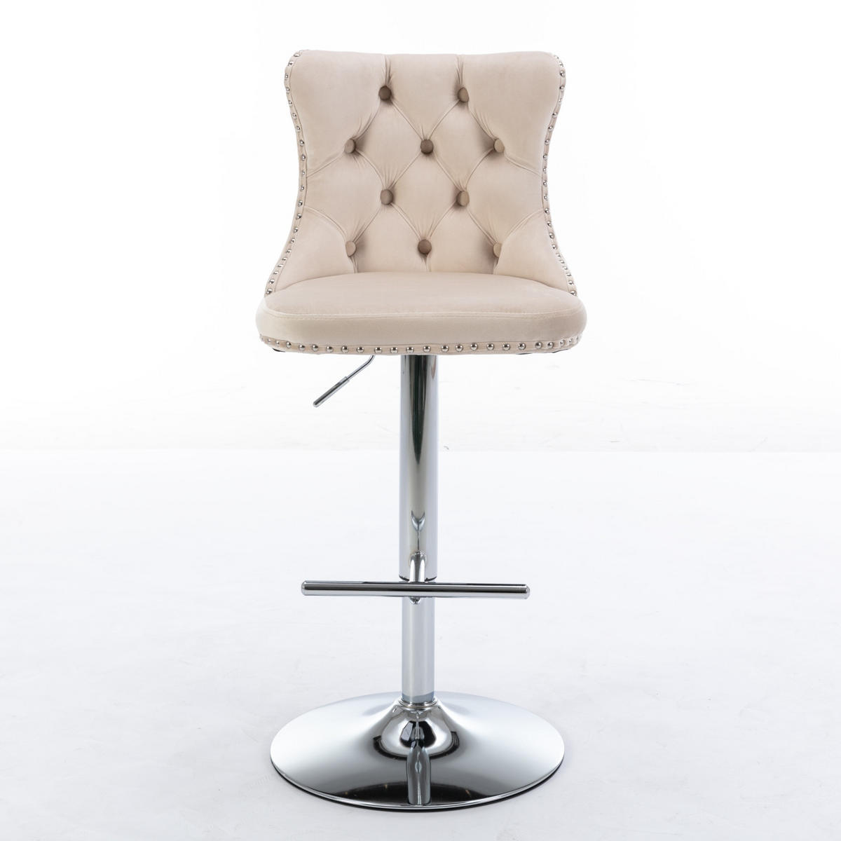 BARHOCKER DE-36328 2er-Set mit 360°-Drehung Beige - Beige, Metall (46/115/46cm) - ComfortXL