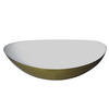 SCHALE Glam aus Eisen in Gold/Weiß 235,/19,5 cm - Weiß, Metall (7cm) - LaLe Living