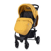 BUGGY Olivia gelb Zubehörbox, Fußabdeckung, verstellbar, Korb - Gelb, Metall (80/49/100cm) - Lorelli