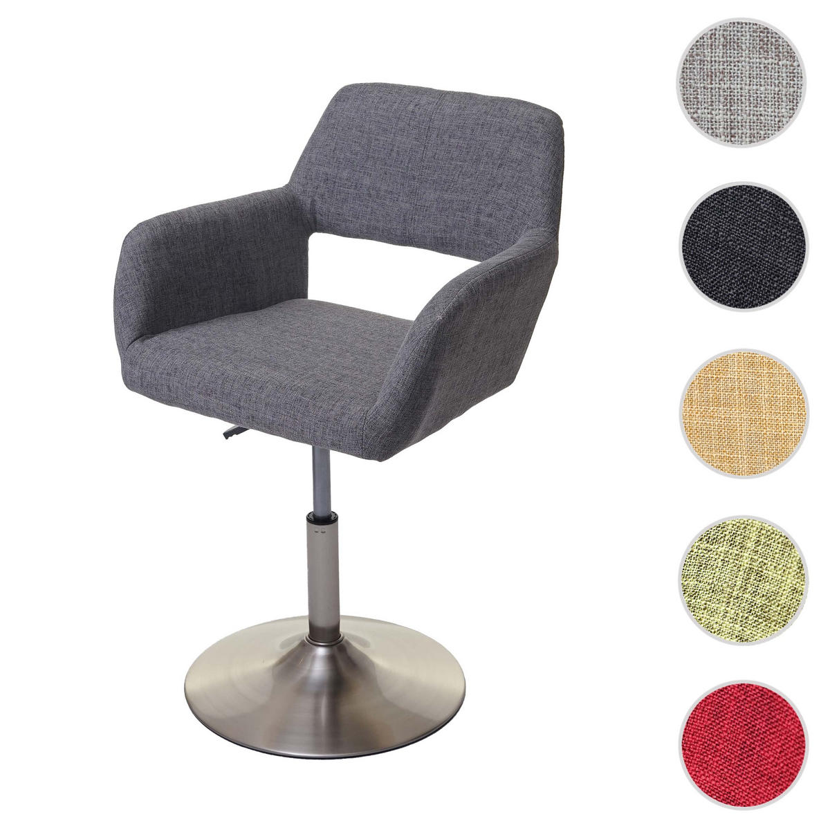 ESSZIMMERSTUHL Grau - Grau, Textil (58/89/55cm) - MCW