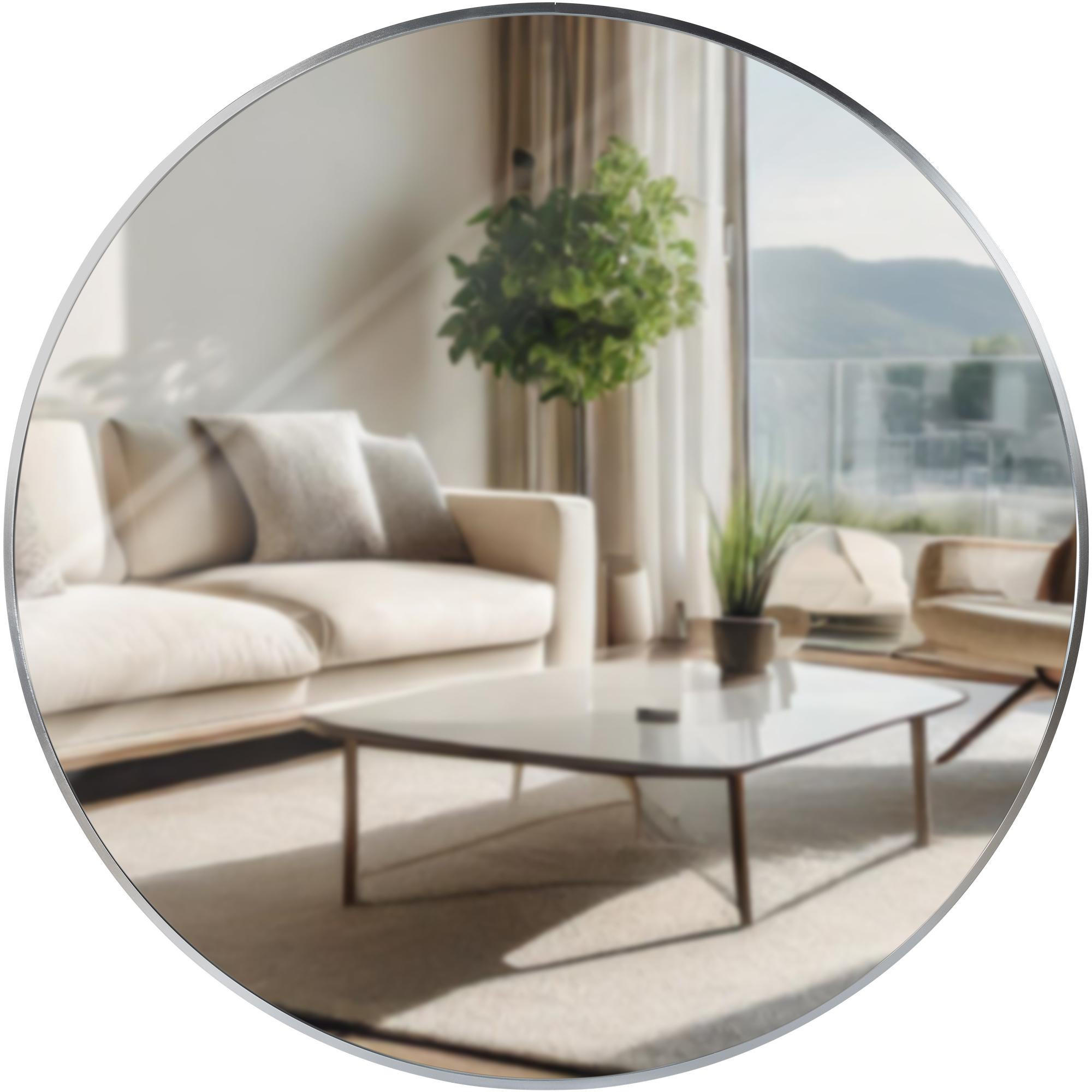 Deluke Wandspiegel Silber 80x80x3 cm