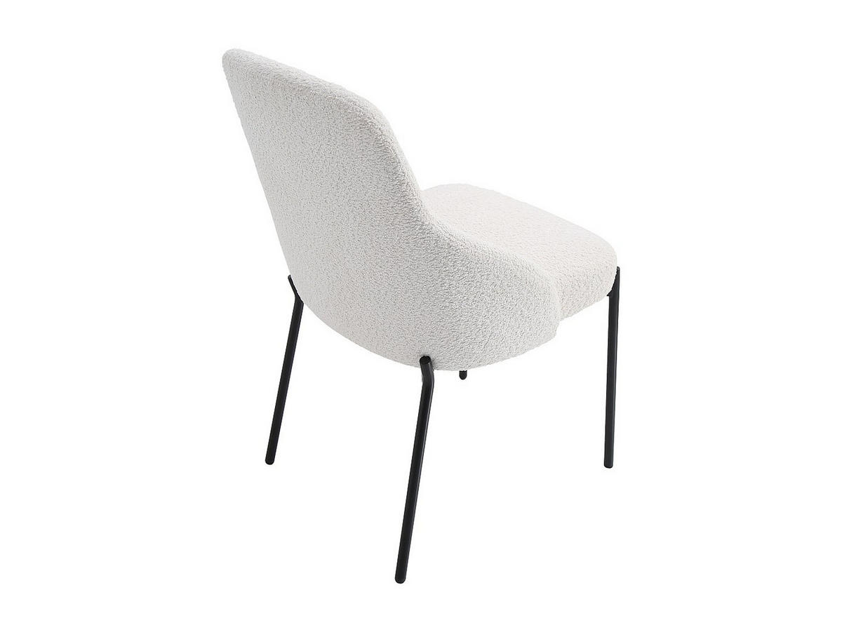 STUHL - 53cm x 59cm - Polyester - weiß - LIAMONA - Weiß, Textil (53/84/59cm) - Vente-Unique