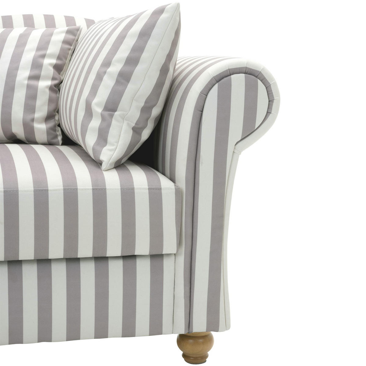 RECAMIERE Armlehne rechts Katrinka Flachgewebe mittelbraun - Haselnussfarben, Kunststoff (188/84/92cm) - 58aufmkessel