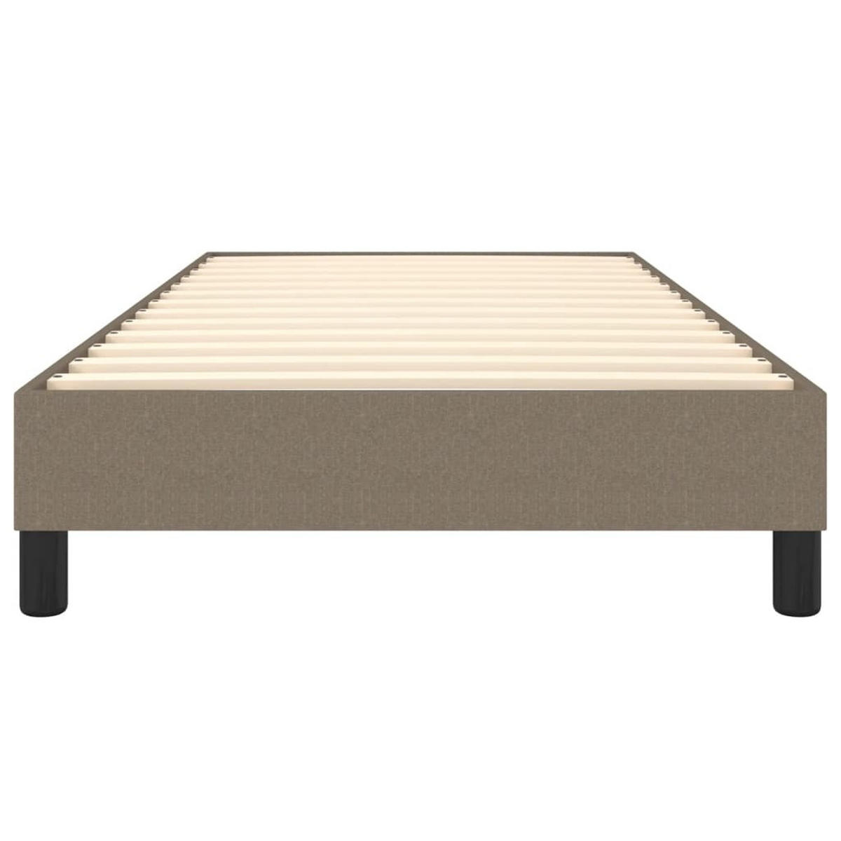 BETTGESTELL Taupe 90/200 Cm Stoff - Taupe, Holzwerkstoff (90/200cm) - vidaXL
