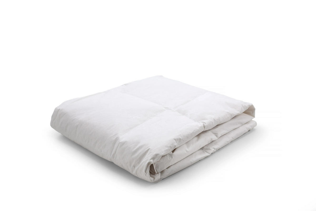 LUXURIÖSE BETTDECKE - Ganzjahresdecke, DAUNEN - Weiß, Textil (200/200cm) - WOODEK