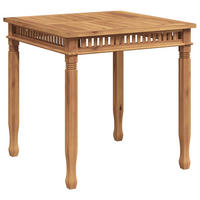 GARTEN-ESSTISCH 80/80/80 Cm Massivholz Teak - Braun, Holz (80/80/80cm) - vidaXL