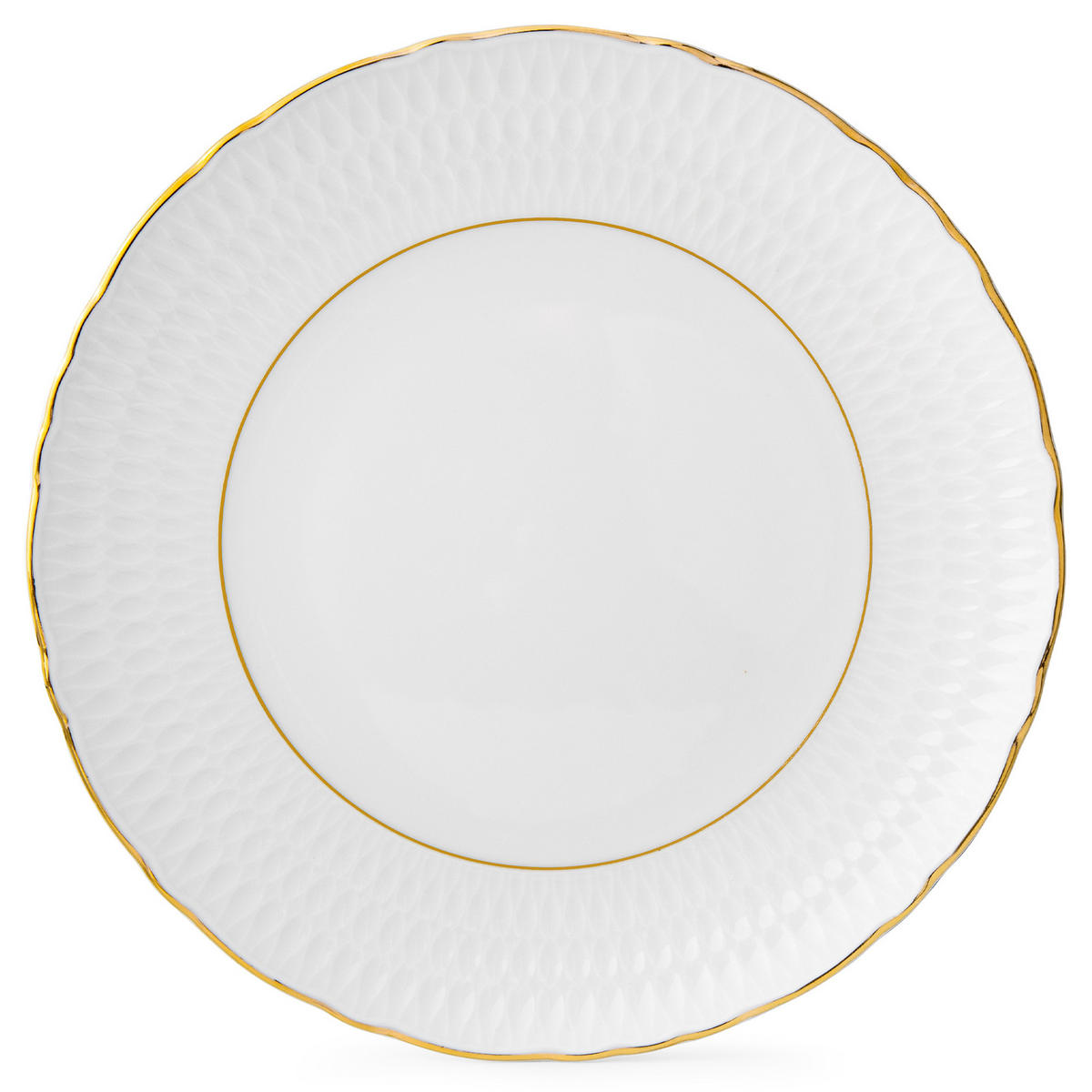 TELLER-SET SPEISETELLER CMIELOW SOFIA 6-tlg aus Porzellan - Weiß, Keramik (26cm) - KONSIMO®