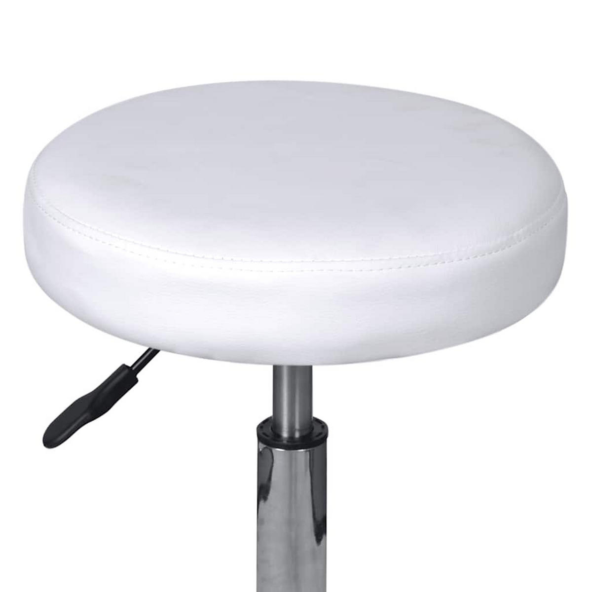 BÜROSTÜHLE Schwenkbar 84 cm Weiß Kunstler - Weiß, Leder (52/84/52cm) - vidaXL