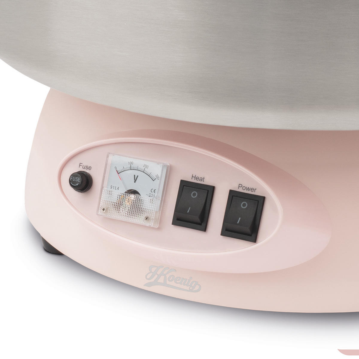 ZUCKERWATTEMASCHINE CIRCUS8 Rosa, Aluminium - Rosa, Metall (52/30/52cm) - HKoenig