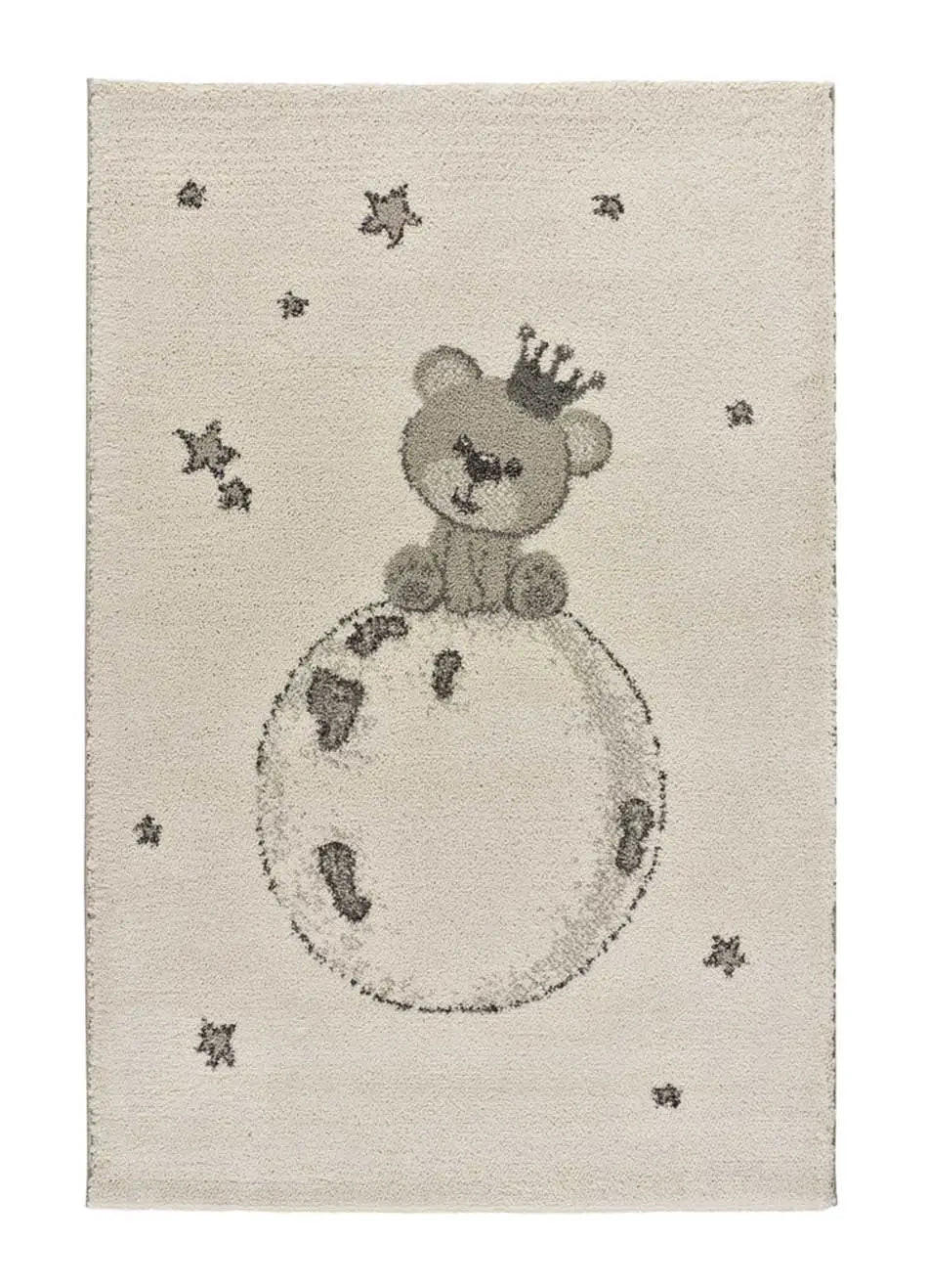 Atticgo Kinderteppich Weiß 115x170 cm