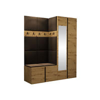 GARDEROBEN-SET Orion XII - Eiche Artisan/Braun, Holzwerkstoff/Kunststoff (158/186/46cm) - MIRJAN24