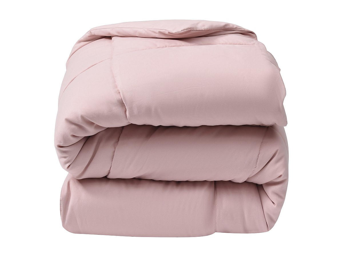 LEICHTE Bettdecke für 2 Personen - 220 x 240 cm - 180 g/m² - Sojafaser - Pfirsichhaut-Feeling - Rosa - THERMO CONTROL - Pink, Textil (220/240cm) - Vente-Unique