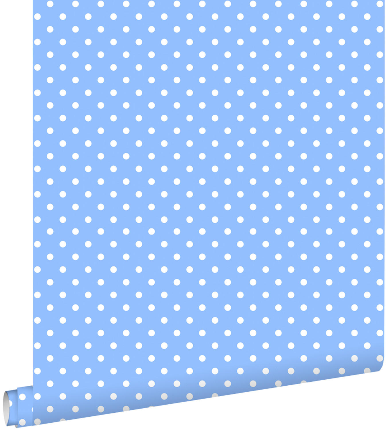 TAPETE Punkte 53 cm x 10.05 m - Blau, Papier (53/0.1cm) - ESTAhome