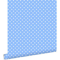 TAPETE Punkte 53 cm x 10.05 m - Blau, Papier (53/0.1cm) - ESTAhome