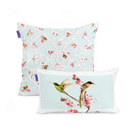 KISSENBEZUG sakura 50x50 + 50x30 cm mehrfarbig - Multicolor, Textil (50/50cm) - Happy Friday