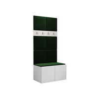 MOBILIER PENTRU HOL Orion IV - alb/verde, material plastic/compozit lemnos (84/186/46cm) - MIRJAN24