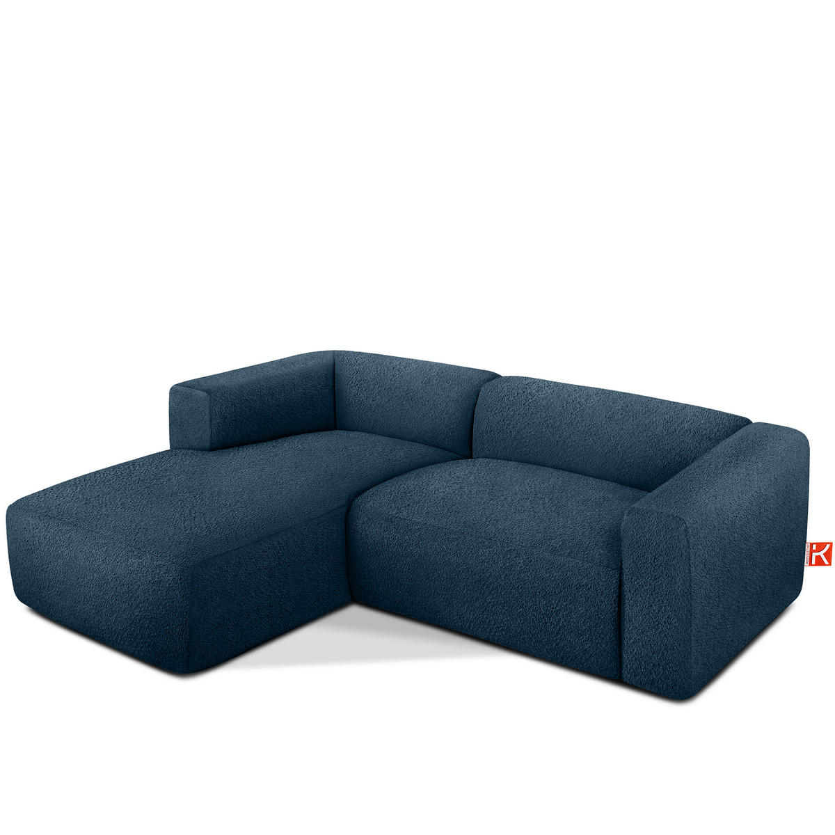 ECKSOFA LINKS BUFFO, Marineblau - Dunkelblau, Holz/Holzwerkstoff (225/176cm) - KONSIMO®