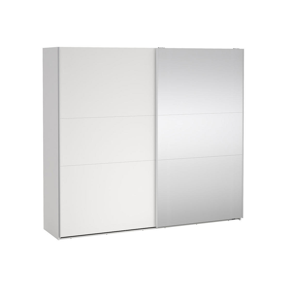 SCHIEBETÜRENSCHRANK, Como, Weiß, Holzwerkstoff, 244 x 67 x 221 cm - Weiß, Holzwerkstoff (244/221/67cm) - ebuy24