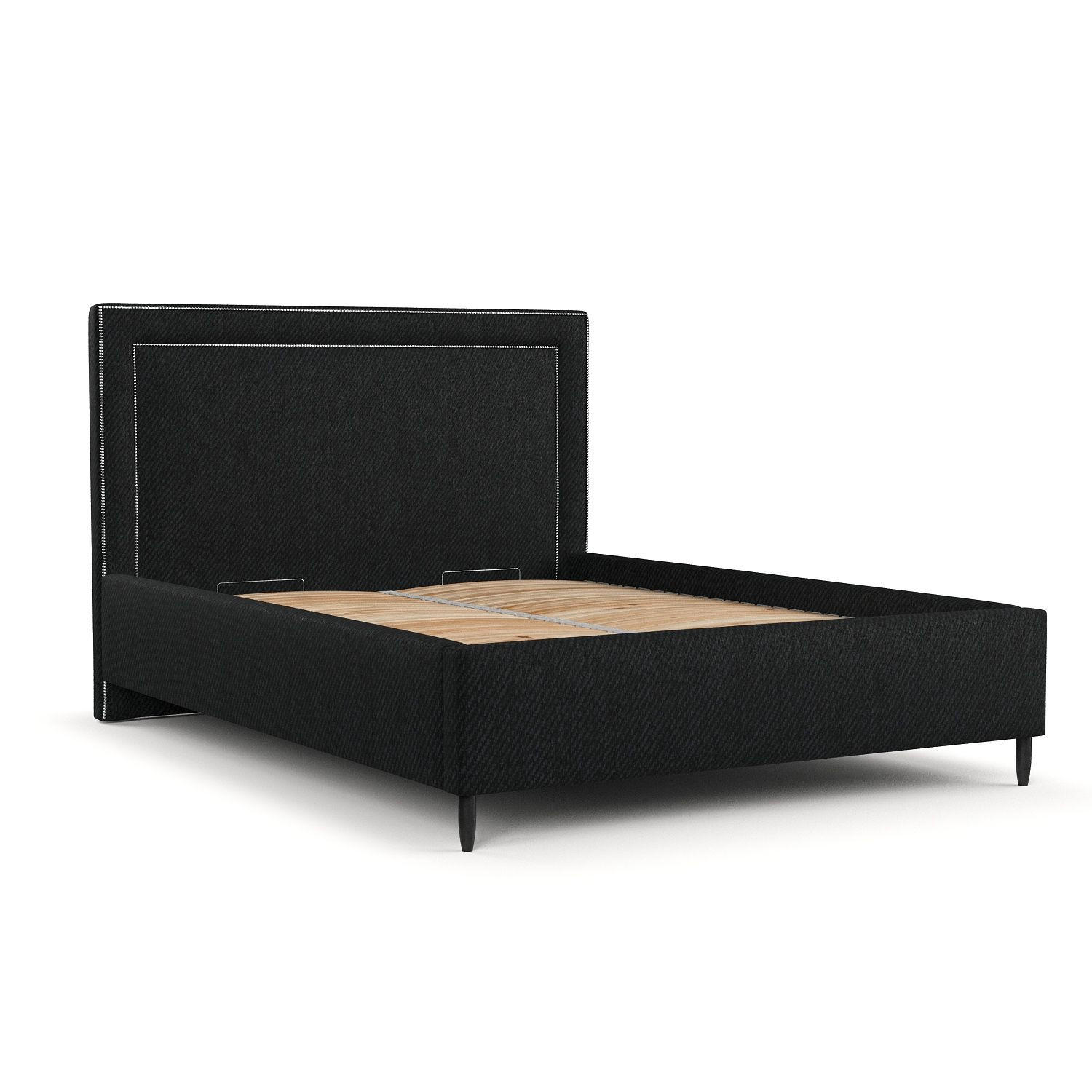 Maison de Reve Polsterbett Schwarz 140x200 cm