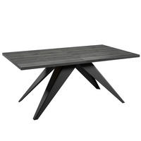 ESSTISCHE SENTO - Anthrazit/Schwarz, Holzwerkstoff (90/160/76cm) - Meblini