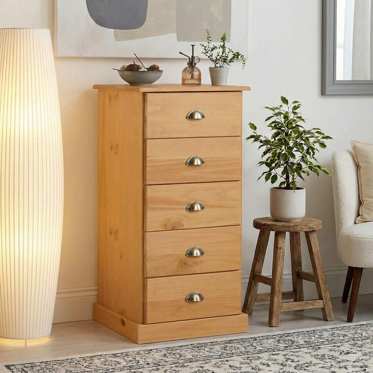 KOMMODE PARIS - Braun, Holz (48/95/39cm) - IDIMEX