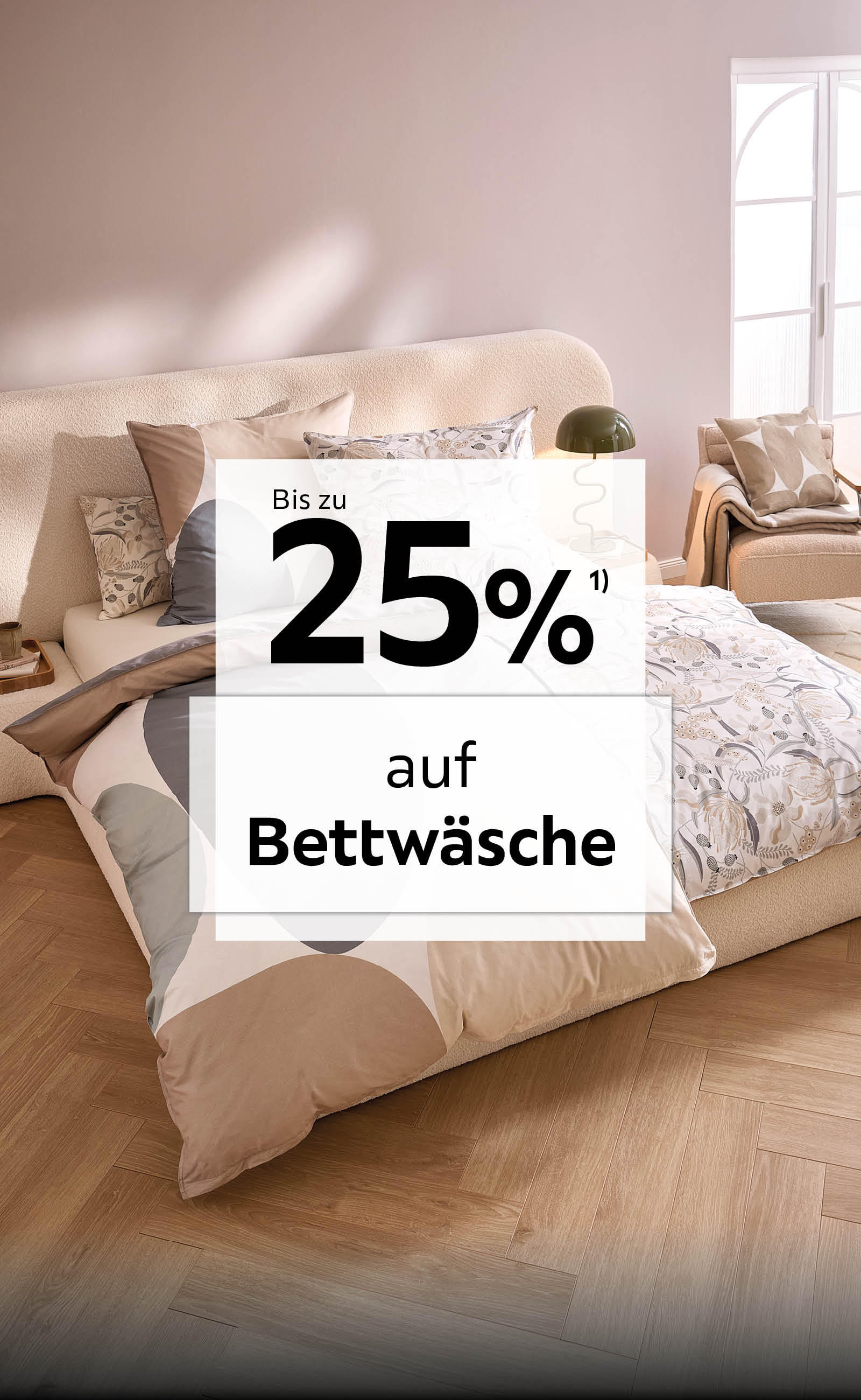 Bis zu 25% auf Bettwäsche