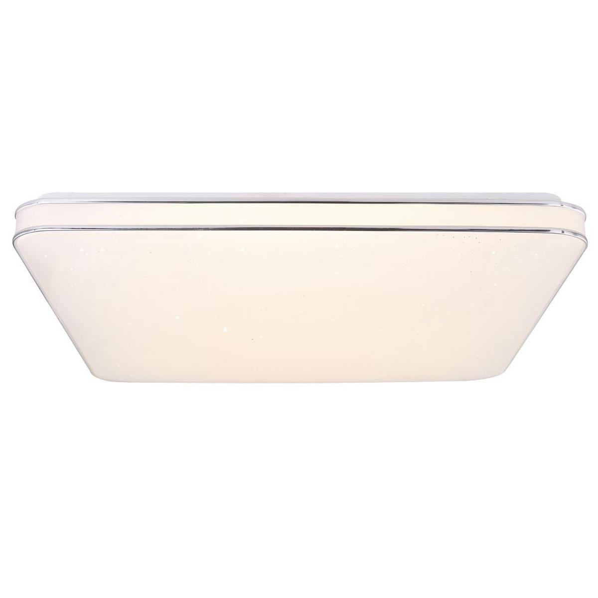 LED PANEL Opal Weiß Lassy - Weiß, Metall (49.5/49.5/8cm) - Globo Lighting