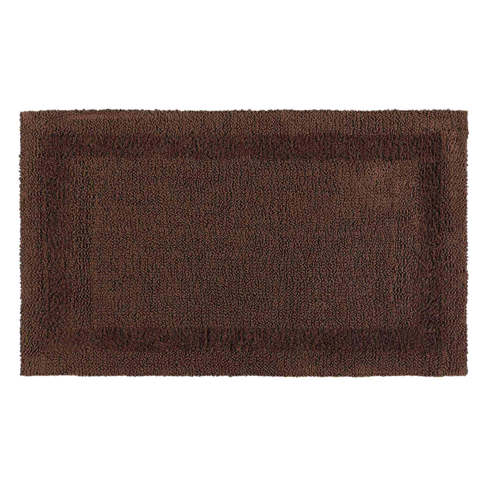 BADEMATTE 70/120 cm, 100% Baumwolle, wendbar - Braun, Textil (70/120cm) - Homescapes